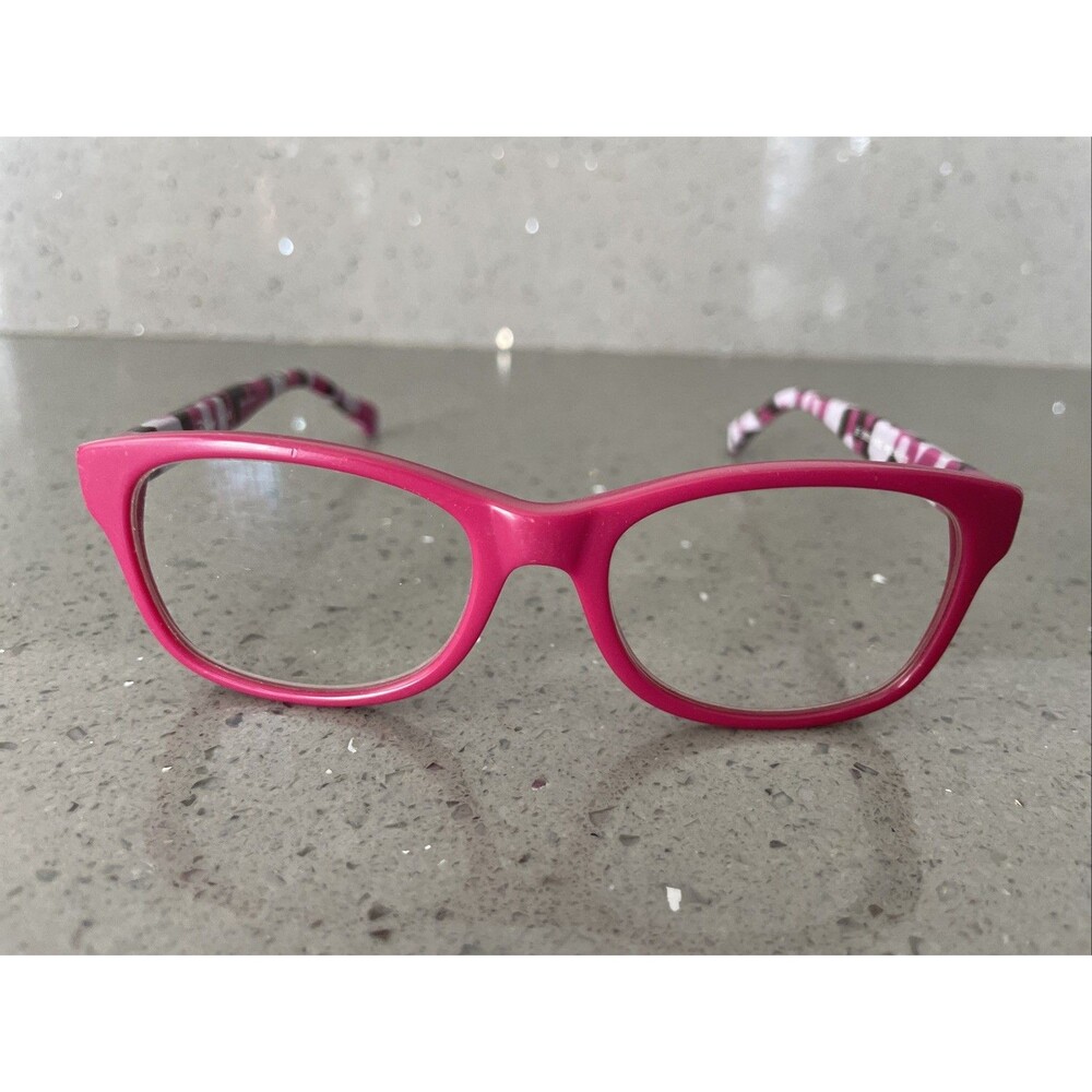 Disney Eyeglasses Frames ONLY 3E 2003 1432 46-16-130 Pink/Multi Full Rim Square